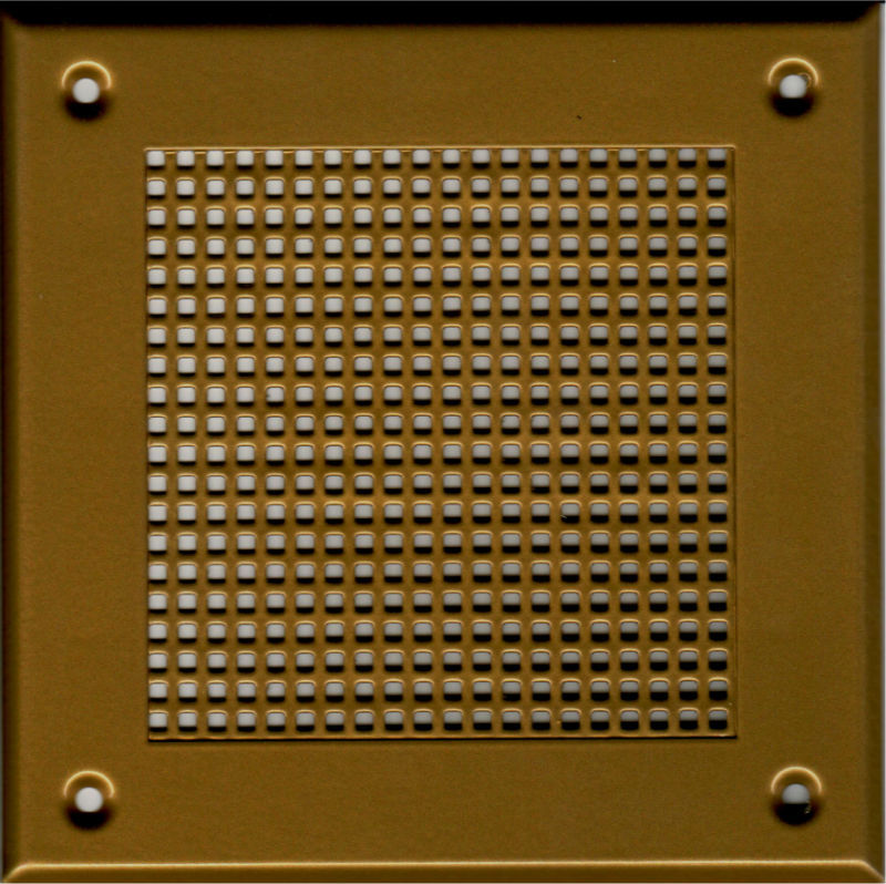 Решётка 150 150 золото, мелкая клетка