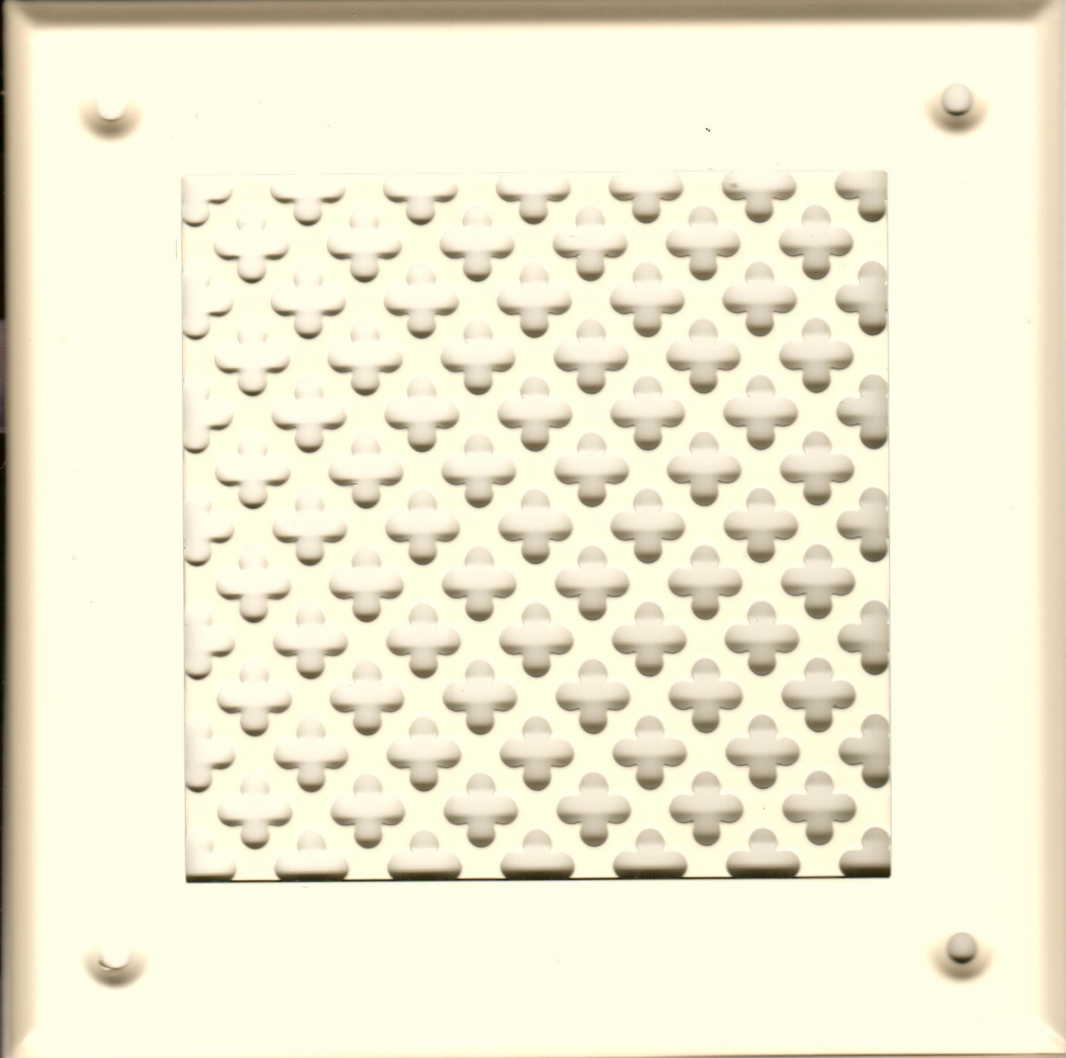 Решётка 210 210 слоновая кость, большой цветок