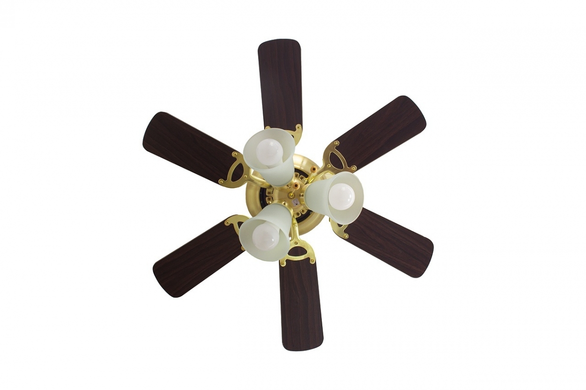 Потолочный люстра-вентилятор Dreamfan Fast Satin Brass 76