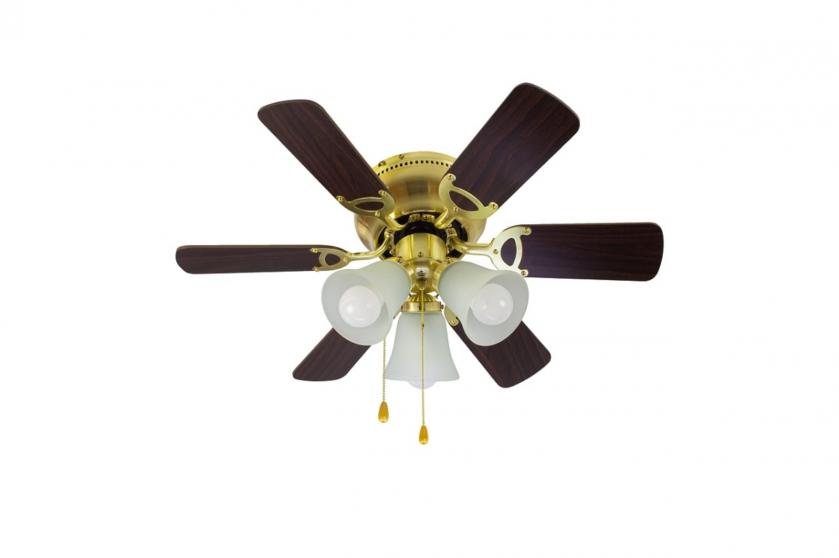 Потолочный люстра-вентилятор Dreamfan Fast Satin Brass 76