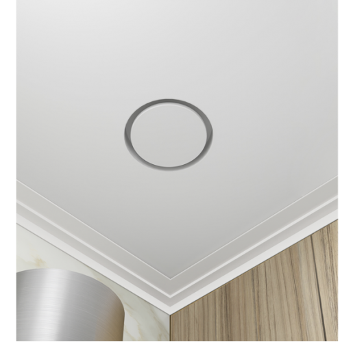 Теневой магнитный диффузор с вентилятором для потолков из гипсокартона 125 мм белый